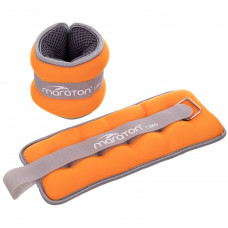 Обважнювачі-манжети для рук і ніг MARATON FI-2858-2 2x1кг помаранчевий-сірий