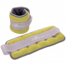 Обважнювачі-манжети для рук і ніг MARATON FI-2858-3 2x1,5кг жовтий-сірий