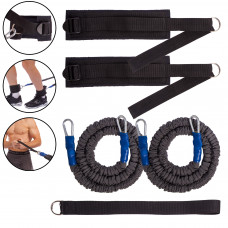 Повідець-амортизатор для швидкісних тренувань SP-Planeta LEG PRESS EXERCISER FI-3011 чорний-сірий