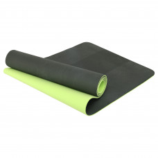 Коврик для йоги и фитнеса TPE двухслойный 6мм SP-Planeta FI-3046-650 (TPE, размер 183x61x0,6см, вес 650гр, цвета в ассортименте)