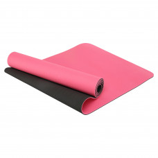 Килимок для йоги та фітнесу TPE двошаровий SP-Planeta FI-3046-650 183x61x0,6см кольори в асортименті