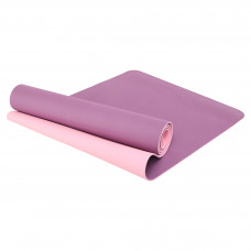Коврик для йоги и фитнеса TPE двухслойный 6мм SP-Planeta FI-3046-650 (TPE, размер 183x61x0,6см, вес 650гр, цвета в ассортименте)