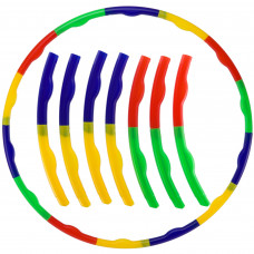 Обруч разборной детский Хула Хуп Hula Hoop SP-Sport FI-307 (пластик, 7 секций, d-66см)