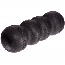 Роллер массажный для реабилитации 45см EPP Zelart FI-3279-45 (d-15см, черный)