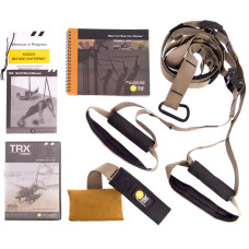 Петли тренировочные TRX KIT FORCE T1 FI-3722-01 (петли подвесные, дверное крепление, DVD, сумка, хаки)