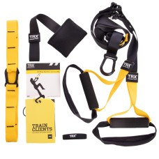 Петли тренировочные TRX PRO PACK P3 HOME FI-3726-05 (петли подвесные, дверное крепление, DVD, сумка, черный-желтый)