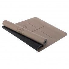 Килимок для йоги та фітнесу PU гума двошаровий Record FI-3867 183x68x0,5см кольори в асортименті