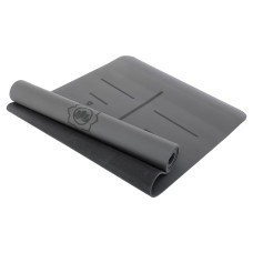 Килимок для йоги та фітнесу PU гума двошаровий Record FI-3867 183x68x0,5см кольори в асортименті