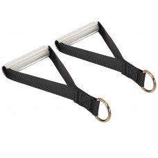 Ручки для тяги рукоятки для тренажерів ALUMINUM HANDLES Record FI-4770 2шт чорний