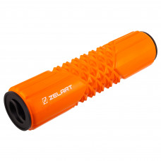 Ролер масажний циліндр (ролик мфр) 45см 3D Crystal Massage Surface Zelart FI-4907 кольори в асортименті