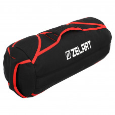 Сендбег мішок обтяжувач для функціонального тренінгу Sandbag без наповнювача Zelart FI-5028 чорний-червоний