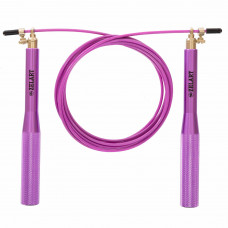Скакалка швидкісна кросфіт з підшипником і сталевим тросом з алюмінієвими ручками Zelart FI-5100 2,75м кольори в асортименті