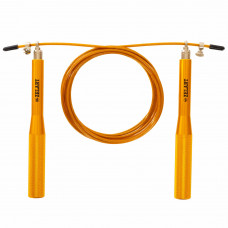 Скакалка швидкісна кросфіт з підшипником і сталевим тросом з алюмінієвими ручками Zelart FI-5100 2,75м кольори в асортименті