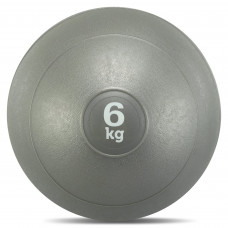 Слэмбол мяч набивной для кроссфита и фитнеса Slam Ball Record FI-5165-6 6к сірий