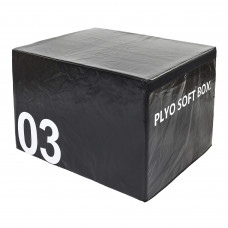 Бокс пліометричний тумба для кросфіту Пліобокс Soft plyometric box Zelart FI-5334-3 1шт 60см чорний