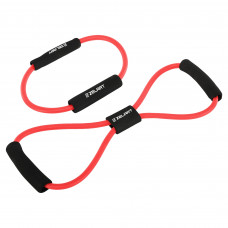 Еспандери трубчасті в наборі 2шт Вісімка та Тренажер лучника Zelart FI-5356 чорний-червоний