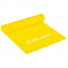 Стрічка еластична для фітнесу та йоги Zelart FI-5365-1 жовтий
