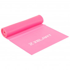 Стрічка еластична для фітнесу та йоги Zelart FI-5365-2 рожевий