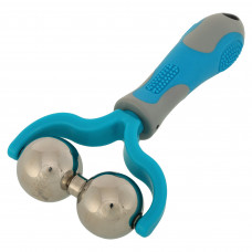 Масажер роликовий для тіла та обличчя ручний 2 масажери Zelart Polar Roller FI-5422 ø3,5см синій