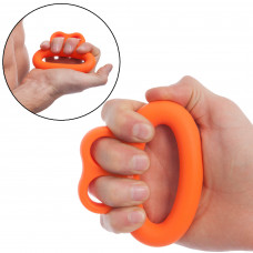 Еспандер кистьовий кільце з формою для пальців SP-Sport FROG FI-5510-40LB навантаження 18кг помаранчевий