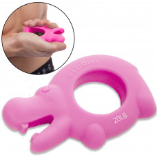 Эспандер кистевой кольцо SP-Sport HIPPOPOTAMUS FI-5511-20LB 20LB (силикон, нагрузка 20LB(9кг), розовый)