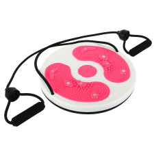 Диск здоров'я масажний з магнітами та еспандерами Грація SP-Sport FI-5673 28см кольори в асортименті