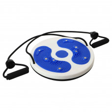 Диск здоров'я масажний з магнітами та еспандерами Грація SP-Sport FI-5673 28см кольори в асортименті