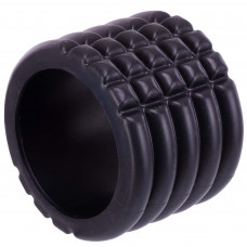 Роллер массажный цилиндр (ролик мфр) 10см Grid Roller Mini EVA Zelart FI-5716 (d-14см, цвета в ассортименте)