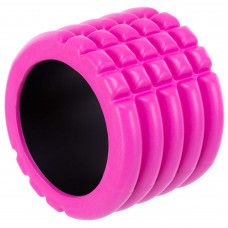 Роллер массажный цилиндр (ролик мфр) 10см Grid Roller Mini EVA Zelart FI-5716 (d-14см, цвета в ассортименте)