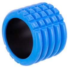 Роллер массажный цилиндр (ролик мфр) 10см Grid Roller Mini EVA Zelart FI-5716 (d-14см, цвета в ассортименте)