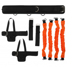 Тренировочная система для скоростных и силовых тренировок Cobra Pro Python Striker FI-5758 (EVA, TPR, длина жгутов 2шт.-43см, 2шт.-47см)