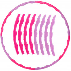 Обруч разборной детский Хула Хуп Hula Hoop SP-Sport BARBIE FI-5948 (пластик, 8 секций, d-80см)