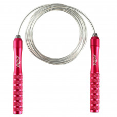 Скакалка скоростная Кроссфит с подшипником и стальным тросом с алюминиевыми ручками CIMA FI-5992 (l-м, d-мм, цвета в ассортименте)