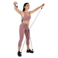 Эспандер для фитнеса Икс Zelart FI-6313 (Гума, PP, ABS, d-7мм, l-90см)