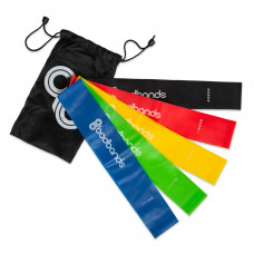 Набір резинок для вправ стрічки опору LOOP BANDS Bodbands FI-6318 5шт кольори в асортименті