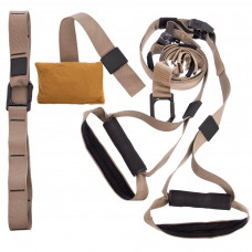 Петли тренировочные SP-Sport FI-6425 (петли подвесные, дверное крепление, DVD, сумка, хаки) FI-3724-H