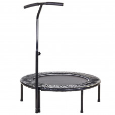 Фітнес батут для джампінгу складаний круглий з ручкою RECORD FI-6432 ø120см чорний