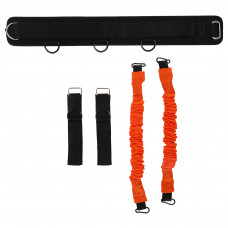 Тренировочная система для скоростных и силовых тренировок Cobra Pro VERTRCAL JUMP TRAINER FI-6554 (EVA, TPR, длина жгута-35см, длина пояса-80см)