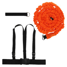 Пояс для выбегания эспандер для отработки скорости и взрывной силы Zelart POWER RESISTANCE TRAINER FI-6556 (PL, NL, TPR, длина жгута-2,6м, пояс 80см)