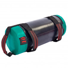 Сендбег мешок утяжелитель для функционального тренинга SP-Planeta UR FI-6574-10 10кг (PVC, PU, нейлон, вес 10кг, размер 56x22см, черный-зеленый)