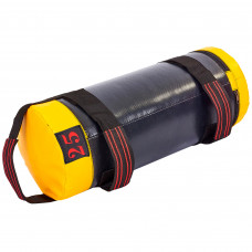 Мішок обтяжувач для функціонального тренінгу SP-Planeta FI-6574-25 25кг чорний-жовтий