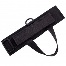 Манжет для тяги на руки и ноги с ремнем для пятки 1 штука SP-Sport FI-6955 (нейлон, р-р 24х6,8см, цена за 1 шт , черный) в уп 2 шт