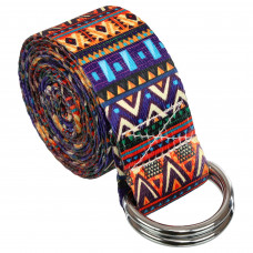 Ремінь для йоги з кільцями SP-Sport FI-6975-1 183x3,8см мультиколор