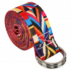 Ремінь для йоги з кільцями SP-Sport FI-6975-17 183x3,8см мультиколор