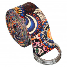 Ремінь для йоги з кільцями SP-Sport FI-6975-9 183x3,8см мультиколор