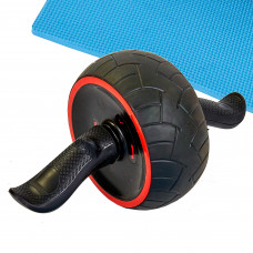 Колесо для преса ролик для преса одинарний із поворотним механізмом SP-Sport FI-7066 чорний-червоний