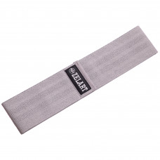 Гумка тканинна для вправ стрічка опору LOOP BANDS Zelart FI-7200-BL M макс.навантаження 114кг (250lb) сірий-чорний