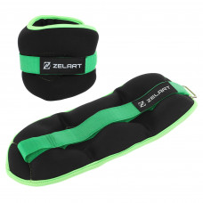 Обважнювачі-манжети для рук і ніг Zelart FI-7208-2 2x1кг кольори в асортименті