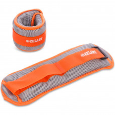 Утяжелители-манжеты водонепроницаемые для рук и ног Zelart FI-7210-4 (2 x 2кг) (полиэстер, сетка, наполнитель-гель, цвета в ассортименте)