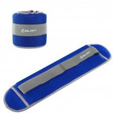 Утяжелители-манжеты водонепроницаемые для рук и ног Zelart FI-7210-4 (2 x 2кг) (полиэстер, сетка, наполнитель-гель, цвета в ассортименте)